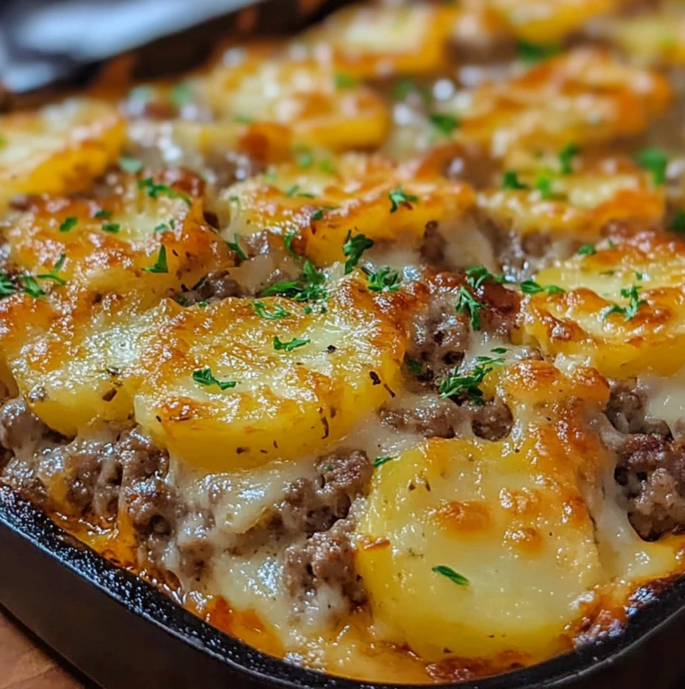 Delicious Hamburger and Potato Casserole