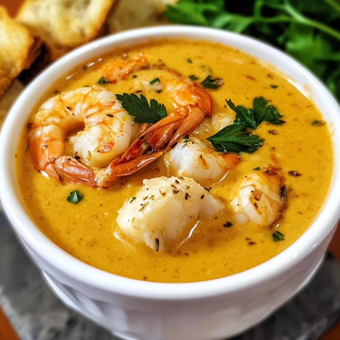 Luxurious Homemade Crab and Shrimp Bisque
