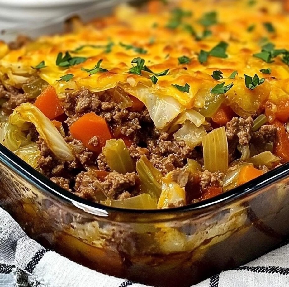 Flavorful Beef and Cabbage Casserole