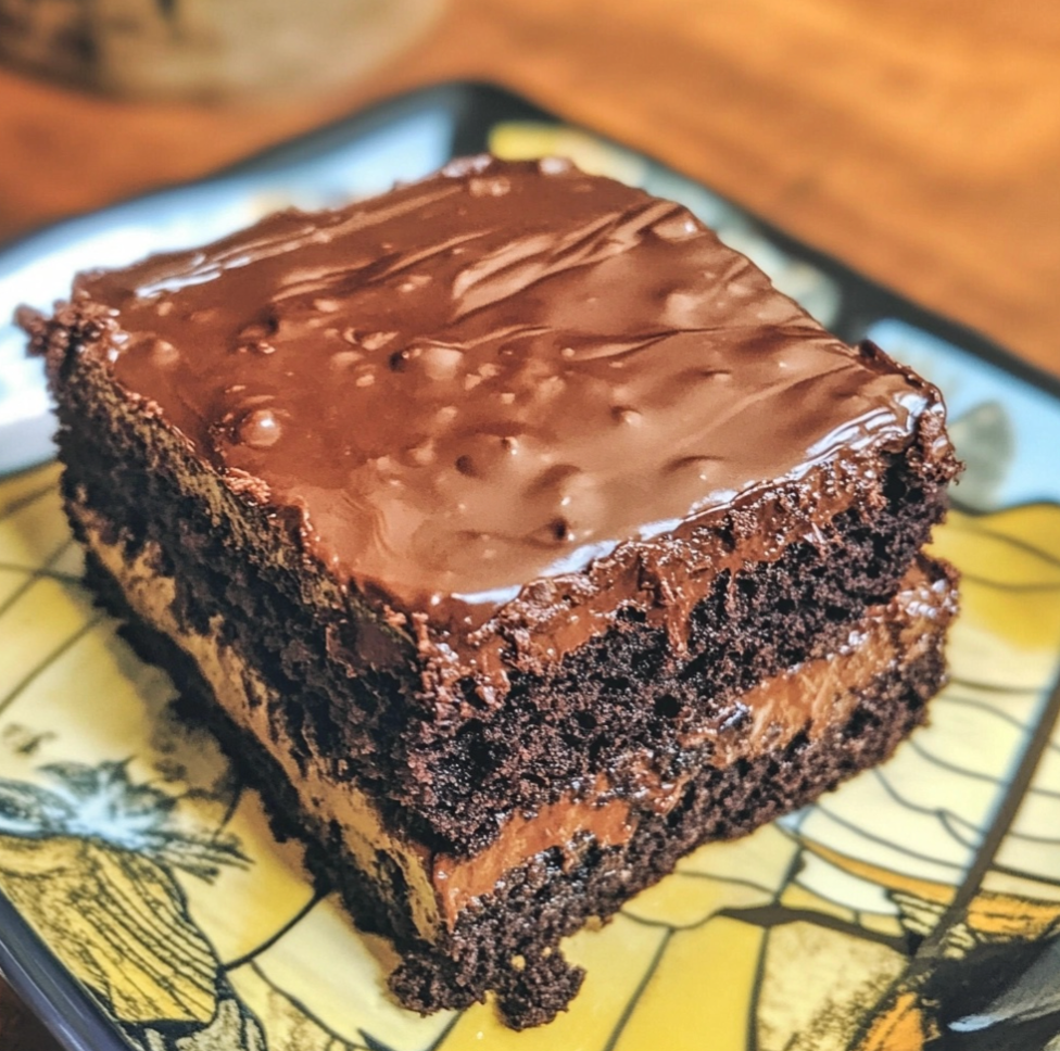 Decadent Chocolate Ooey Gooey Cake: