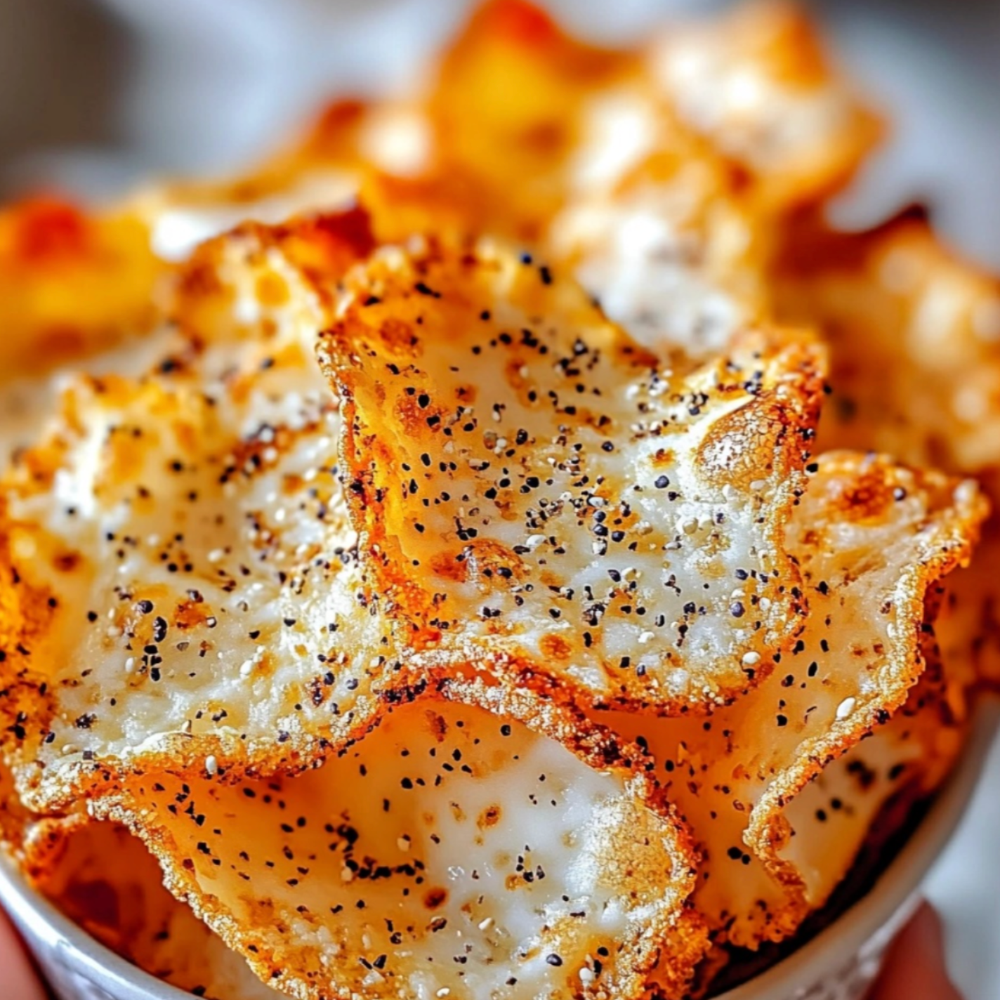 Crunchy and Savory Cottage Cheese Chips