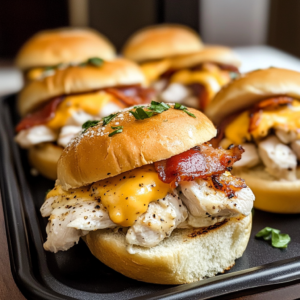 Chicken Bacon Ranch Sliders