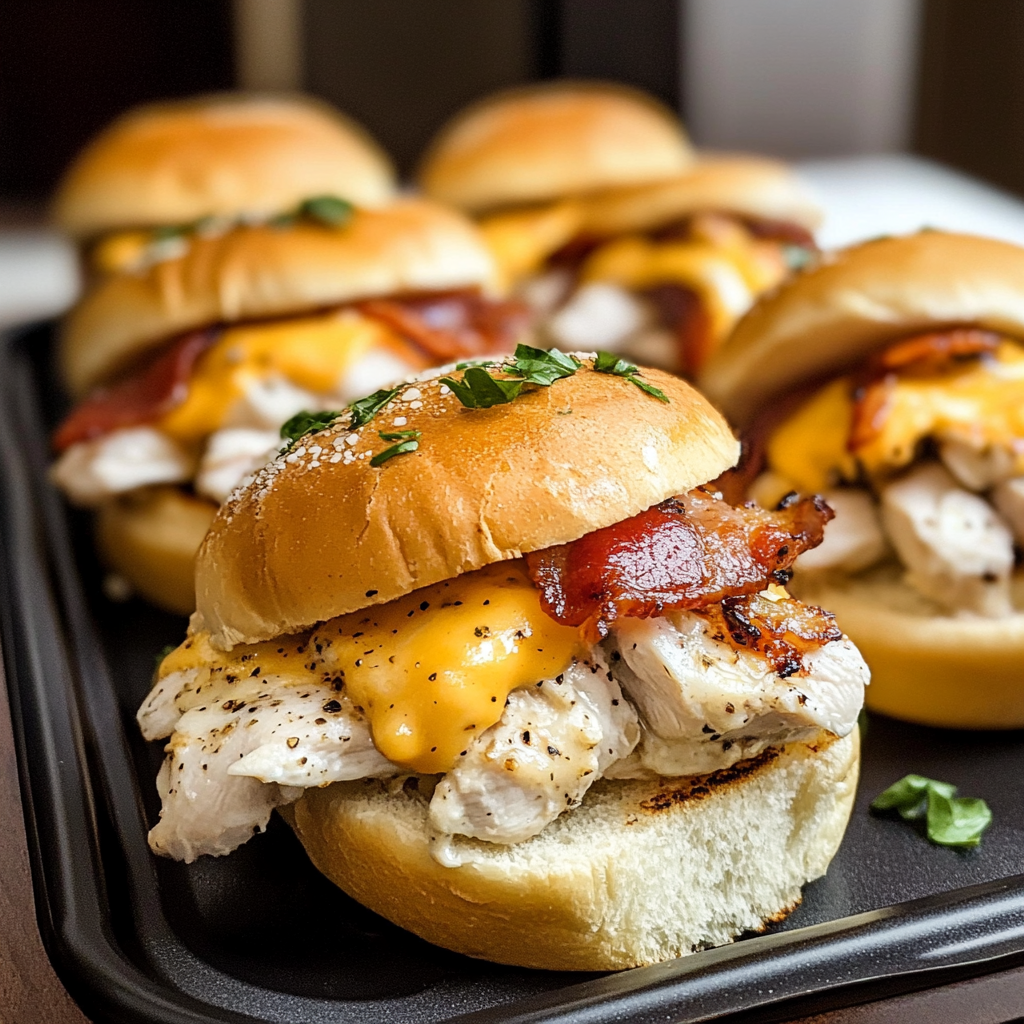 Chicken Bacon Ranch Sliders