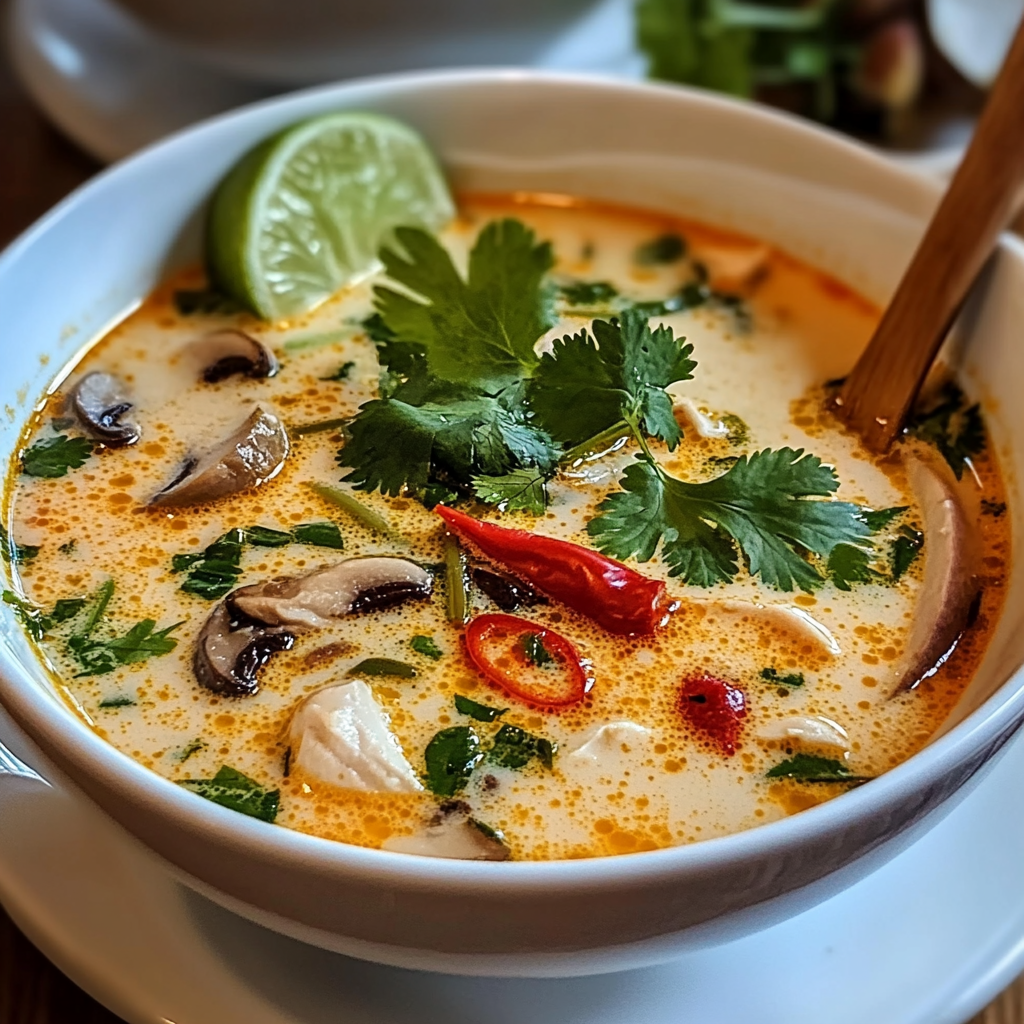 Authentic Tom Kha Gai Soup
