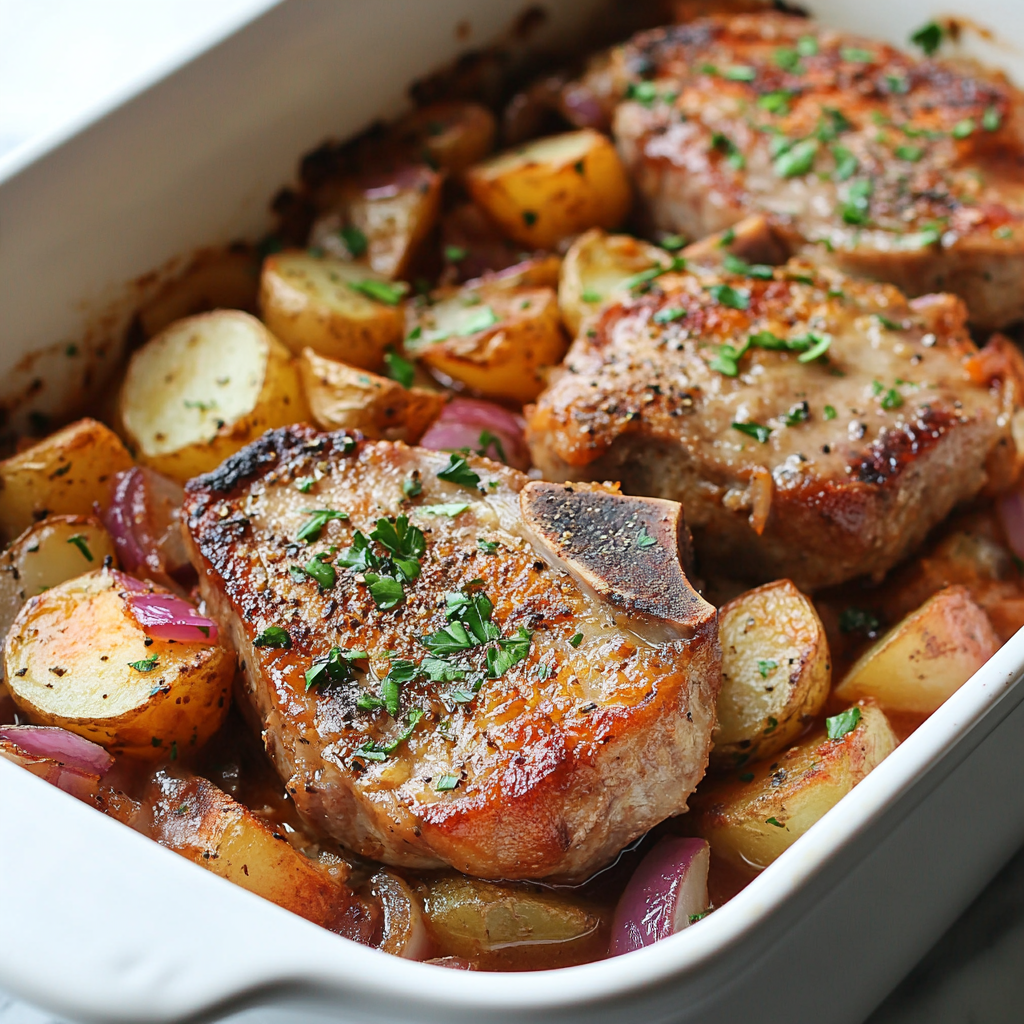 Best Pork Chop Potato Casserole Recipe