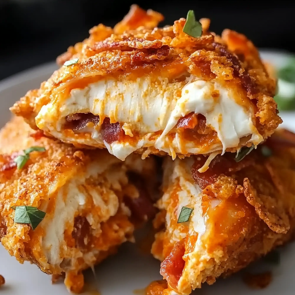 Cream Cheese and Bacon Stuffed Doritos Chicken Recipe