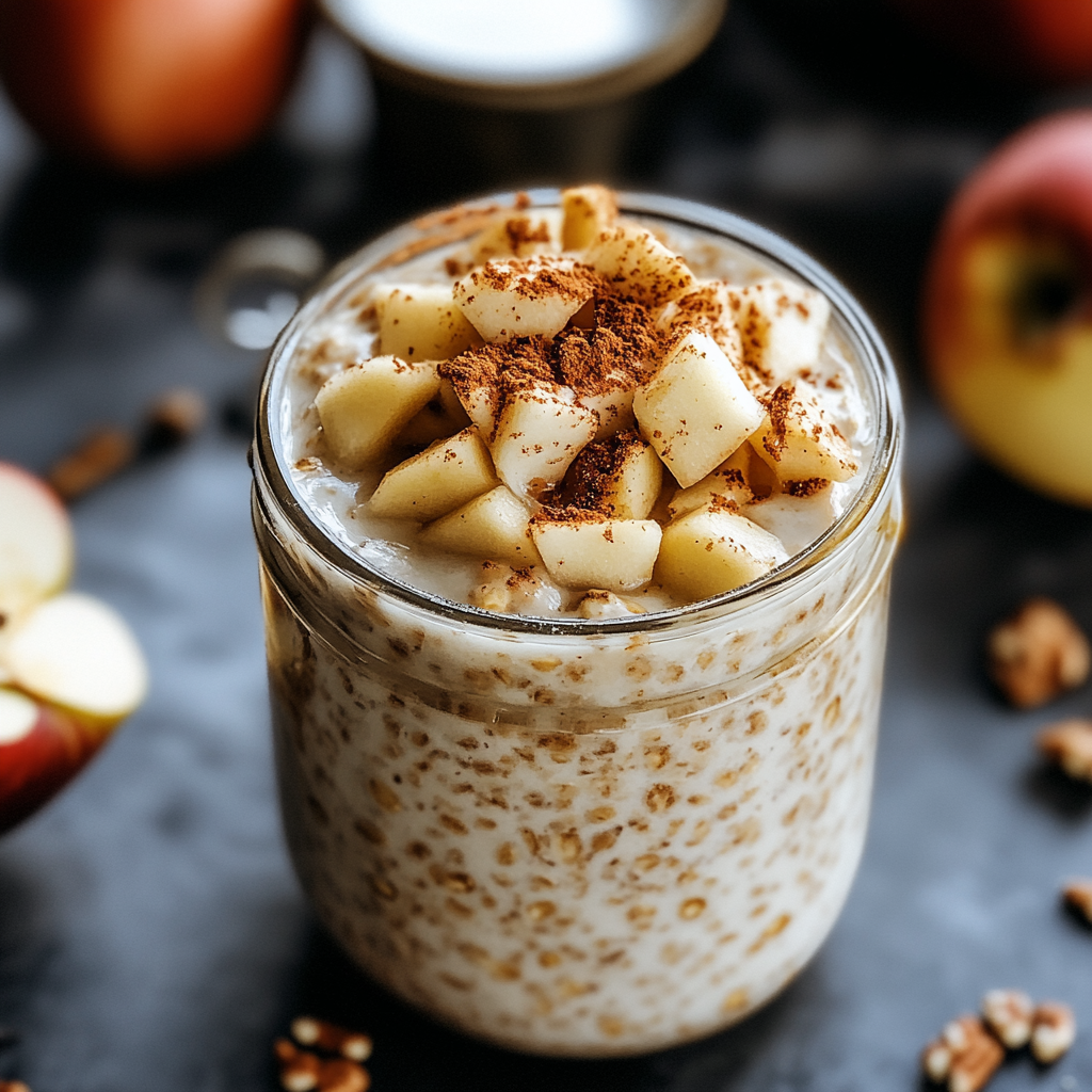 Apple Pie Overnight Oats Recipe