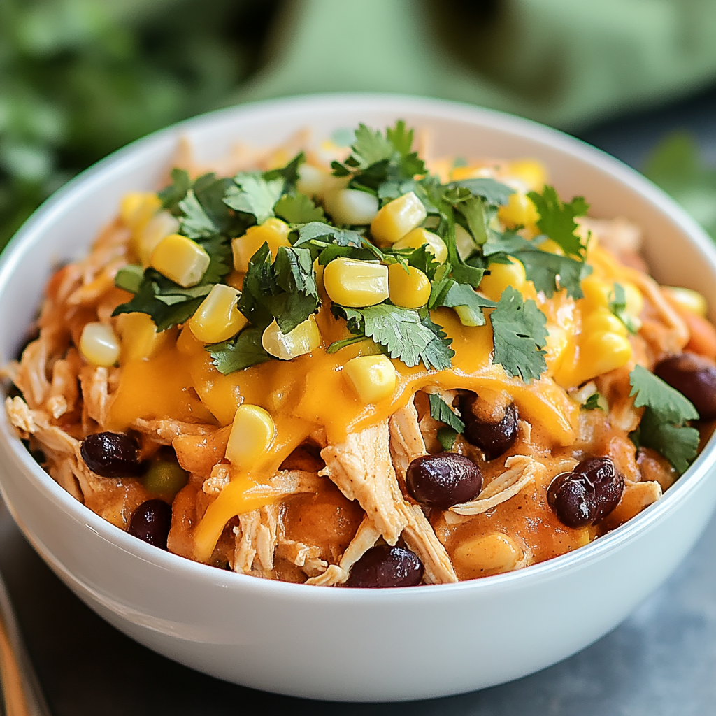 Slow Cooker Chicken Burrito Bowl
