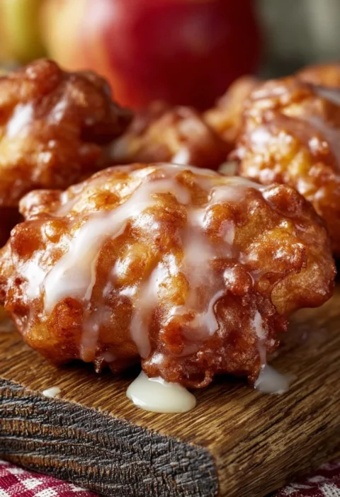 Apple Fritters Vanilla Glaze Recipe