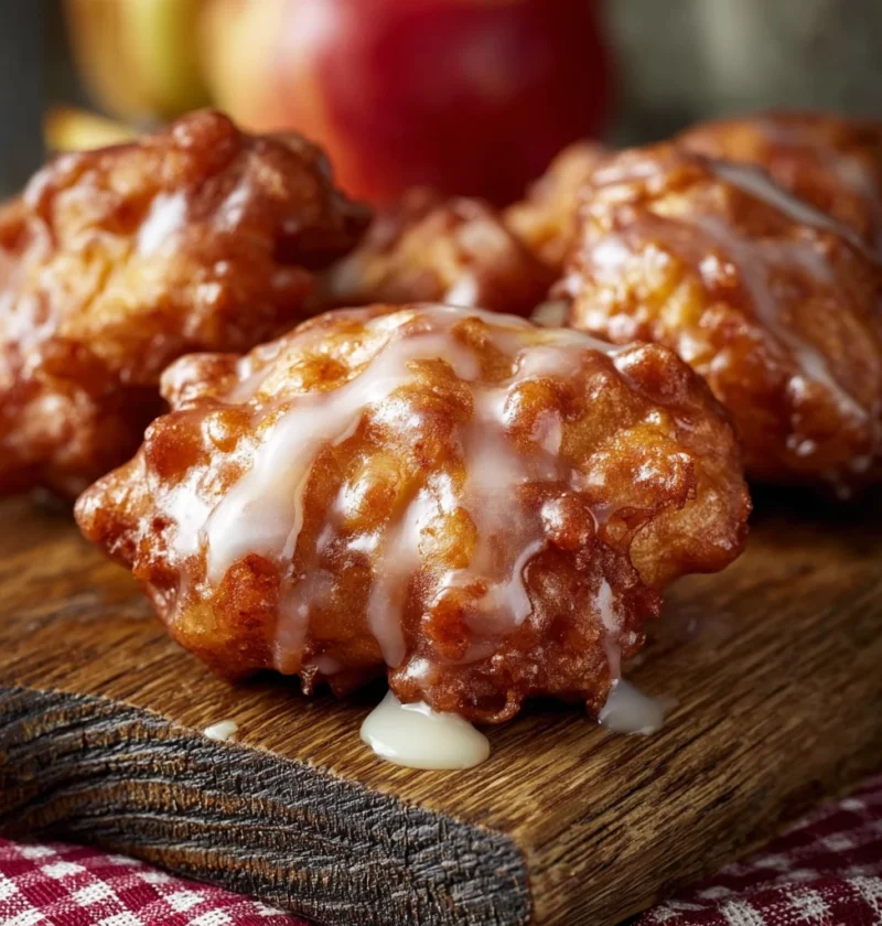 Apple Fritters Vanilla Glaze Recipe
