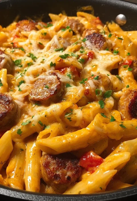 Bold Cajun Ranch Sausage Cheddar Pasta