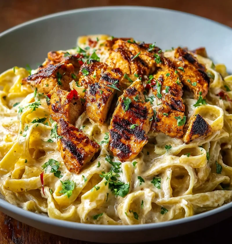 Cheesy Cajun Alfredo Pasta Chicken Recipe Homemade Cheesy Cajun Chicken Pasta Best Cajun Chicken Alfredo Pasta Easy Cajun ...