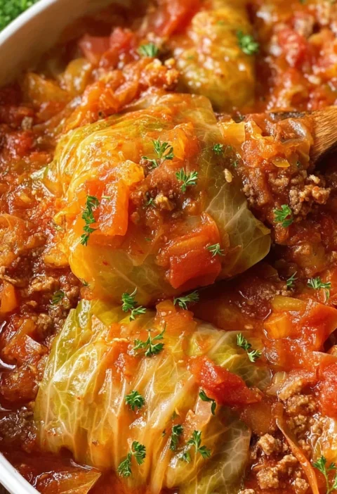 Crock Pot Unstuffed Cabbage Rolls