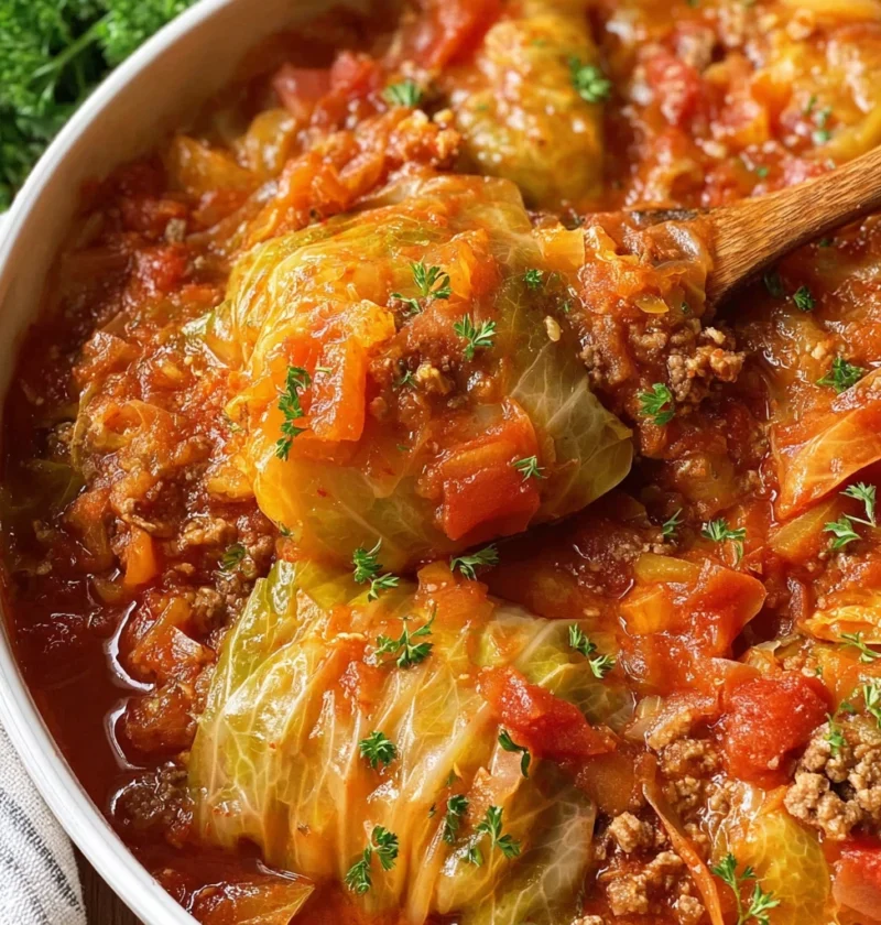 Crock Pot Unstuffed Cabbage Rolls