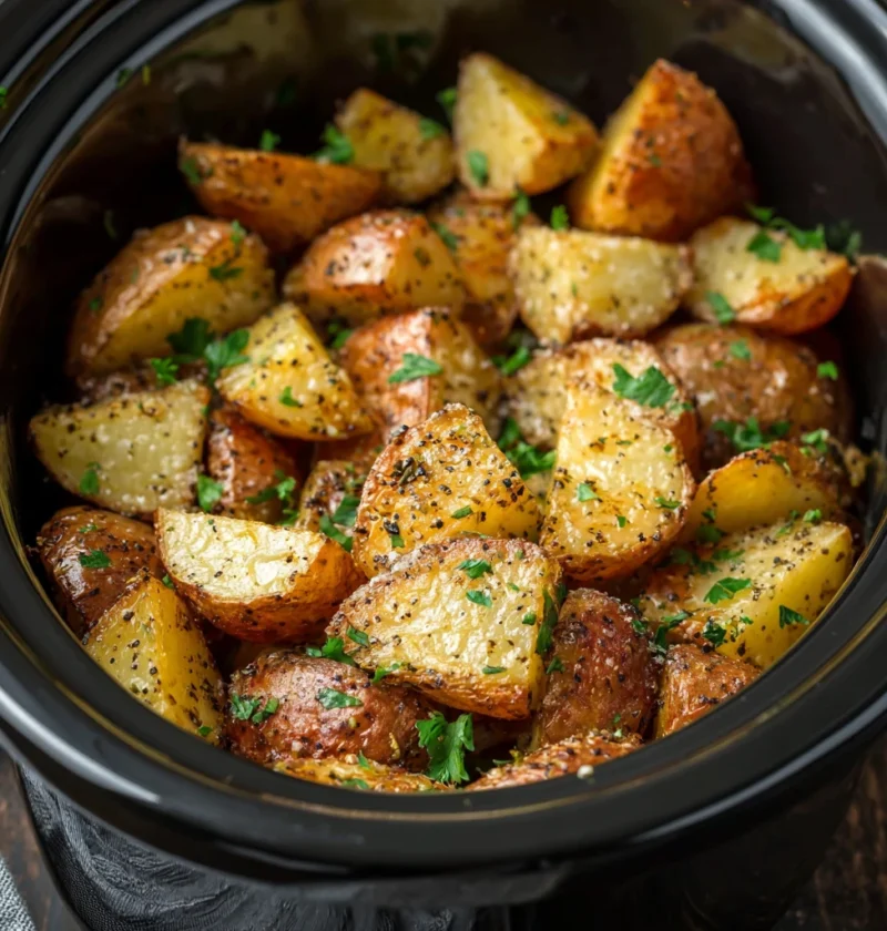 Crockpot Parmesan Roasted Potatoes Recipe