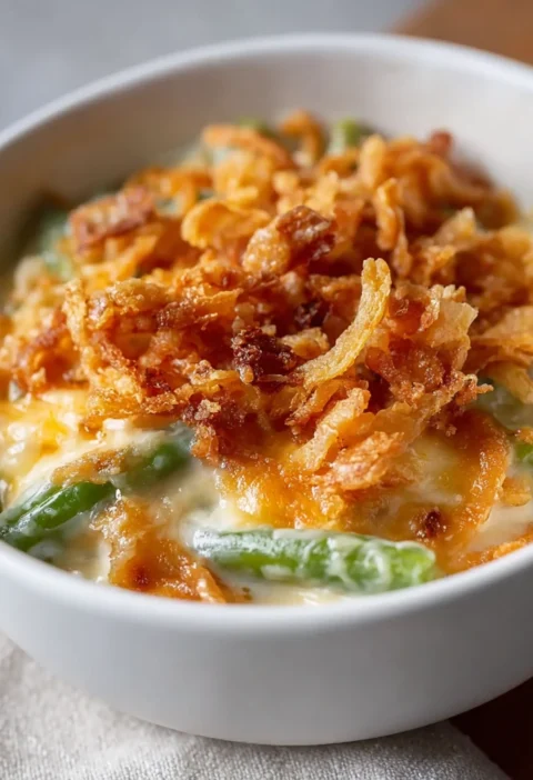 Easy Cheesy Green Bean Casserole Recipe Homemade Cheesy Green Bean Casserole Best Cheese For Green Bean Casserole Low Carb...