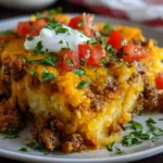 Crockpot Cheesesteak Potato Casserole
