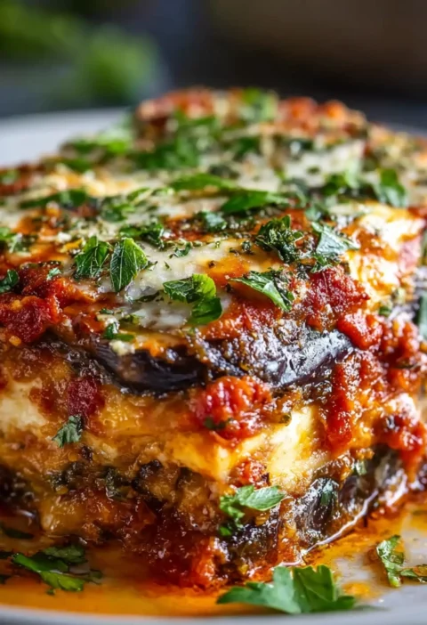 Easy Eggplant Lasagna Recipe No Noodles Low Carb Eggplant Lasagna Recipe Gluten Free Eggplant Lasagna Recipe Best Vegan Eg...