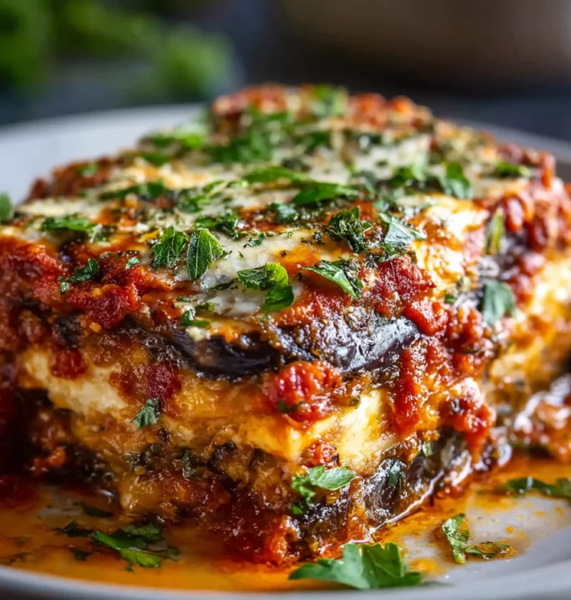Easy Eggplant Lasagna Recipe No Noodles Low Carb Eggplant Lasagna Recipe Gluten Free Eggplant Lasagna Recipe Best Vegan Eg...