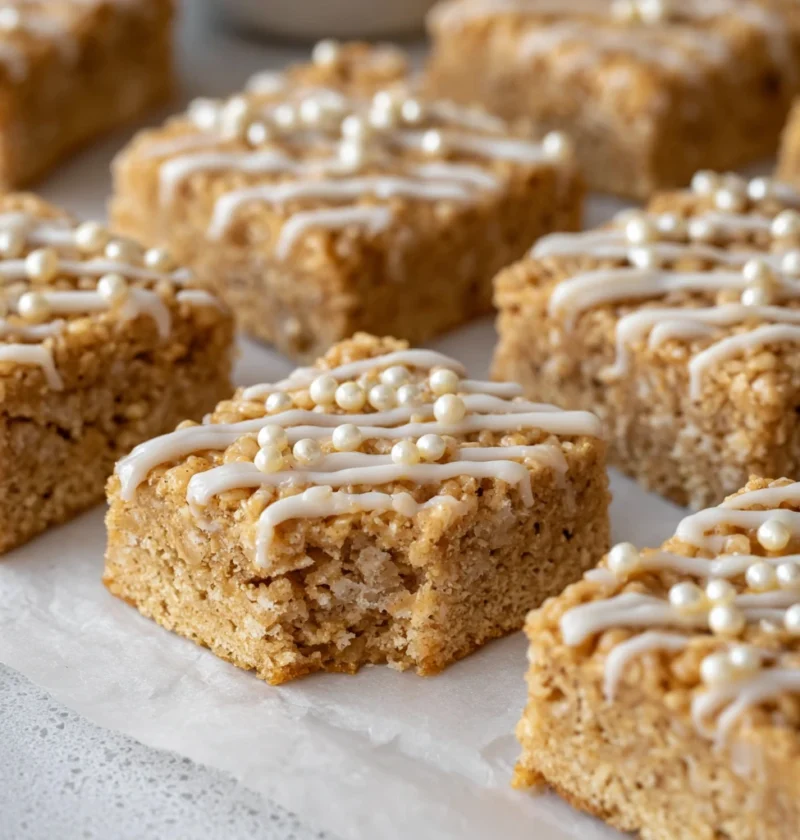 Easy Gingerbread Rice Krispie Treats Recipe Vegan Gingerbread Rice Krispie Treats Gluten-free Gingerbread Rice Krispie Tre...