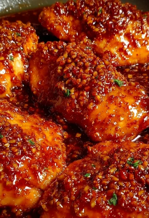 Easy Honey Garlic Glazed Chicken Recipe Best Honey Garlic Chicken Glaze Slow Cooker Honey Garlic Chicken Honey Garlic Glaz...