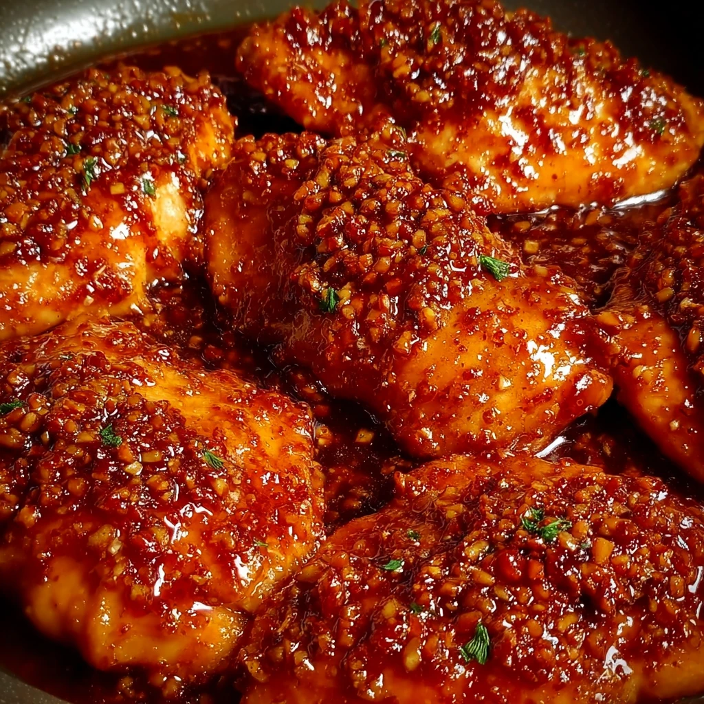 honey garlic glazed chicken