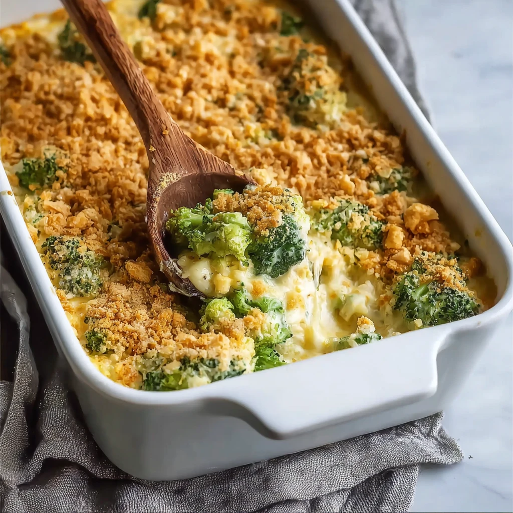 Cheesy Gluten Free Broccoli Cheese Casserole