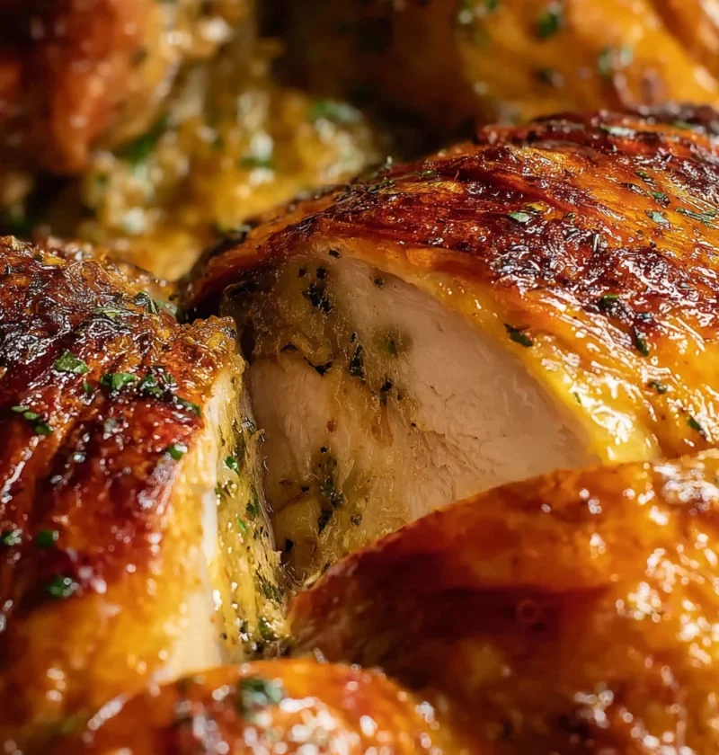 Roasted Garlic Butter Spatchcock Turkey Recipe Best Garlic Butter Turkey Preparation How To Make Spatchcock Turkey With Ga...