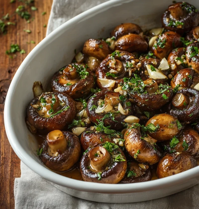 Roasted Mushrooms Browned Butter Garlic Thyme Sauce