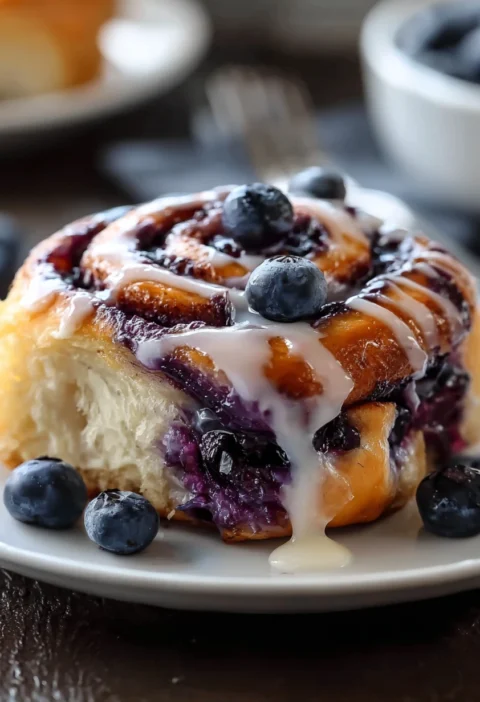 Blueberry Cinnamon Rolls Recipe Easy Homemade Blueberry Cinnamon Rolls Best Blueberry Cinnamon Rolls Near Me Vegan Blueber...