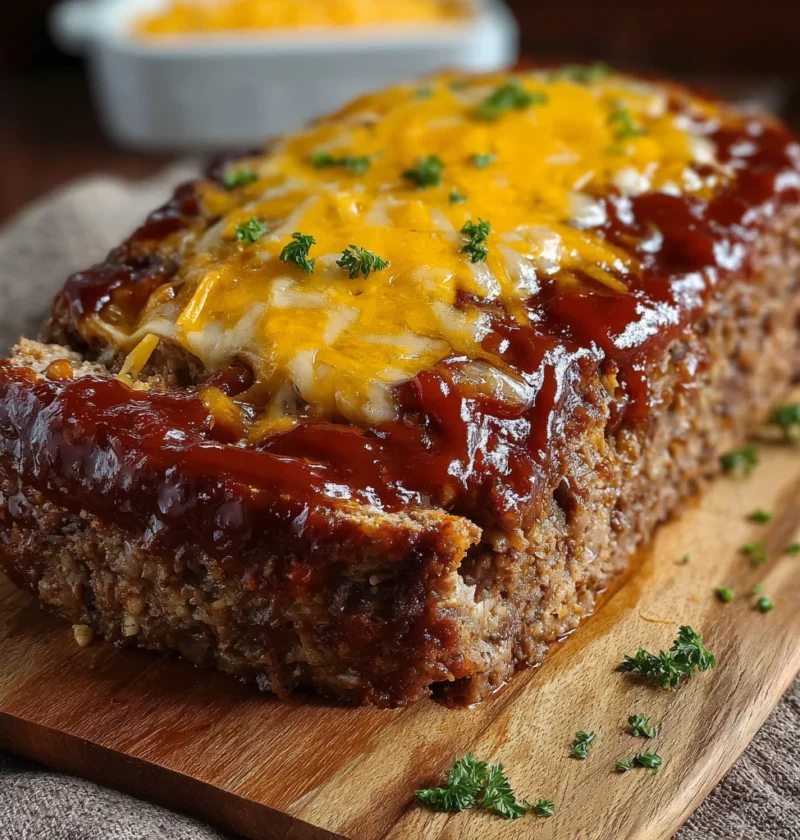 Cheesy Cowboy Meatloaf Recipe Pinto Beans Meatloaf With Chili Glaze Best Cowboy Meatloaf With Beans Spicy Cheesy Meatloaf ...
