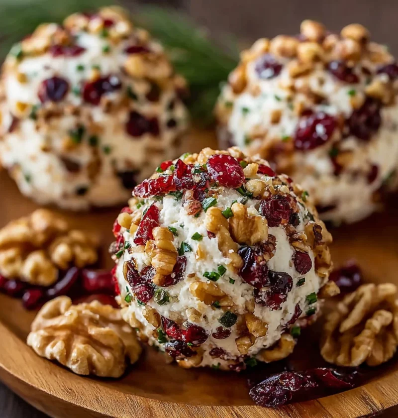 Christmas Cranberry Walnut Cheese Balls Recipe Easy Cranberry Walnut Cheese Ball Festive Cranberry Cheese Appetizers Homem...