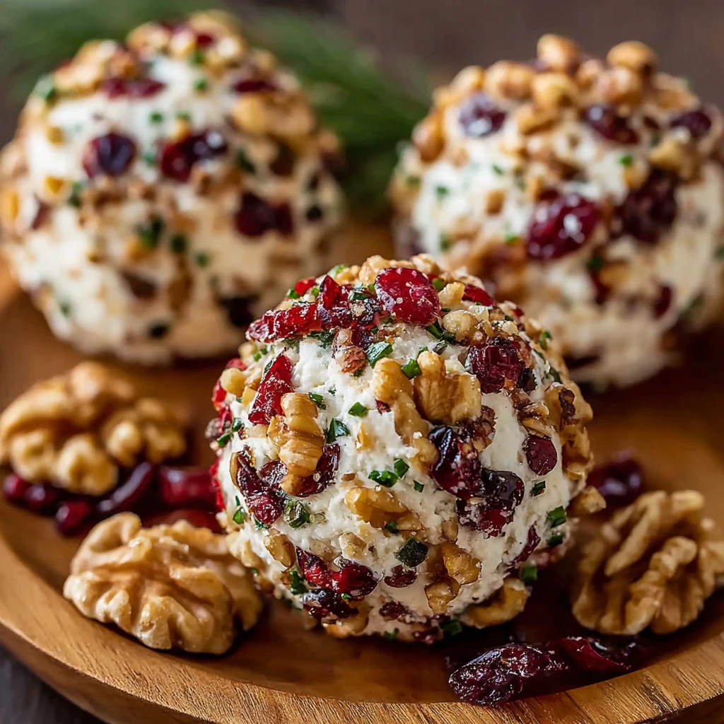 Christmas Cranberry Walnut Cheese Balls: Easy Festive Appetizer Delight