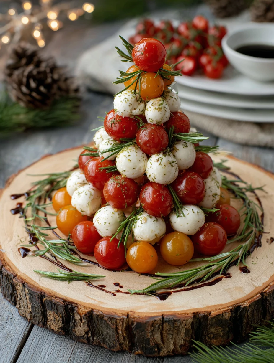 Christmas Tree Caprese Salad