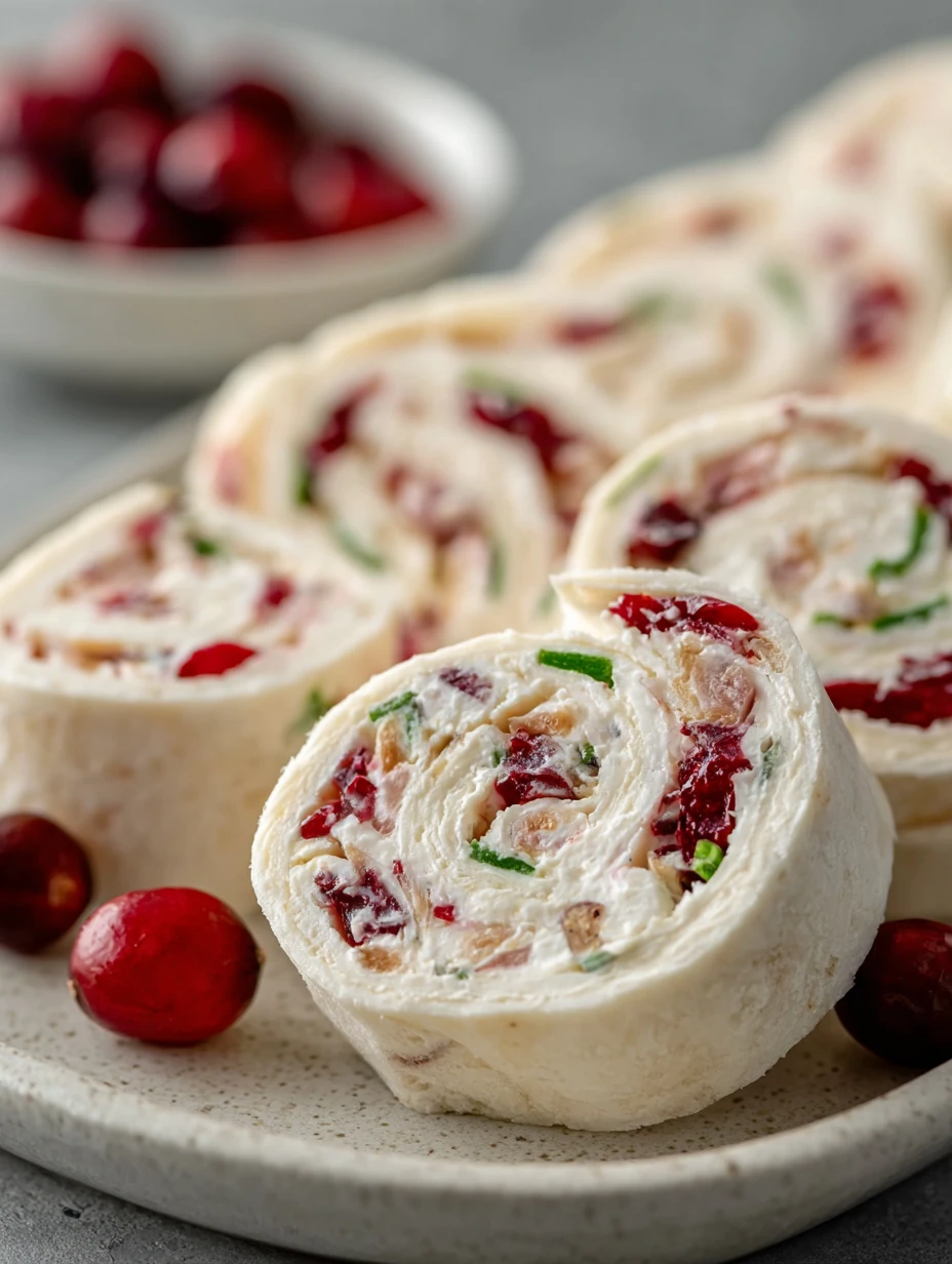 Festive Christmas Cranberry Roll Ups Recipe