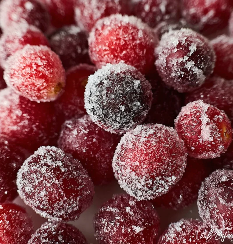 Easy Sugared Cranberries Recipe Best Sugared Cranberry Recipe For Holidays How To Make Sugared Cranberries For Decorating ...