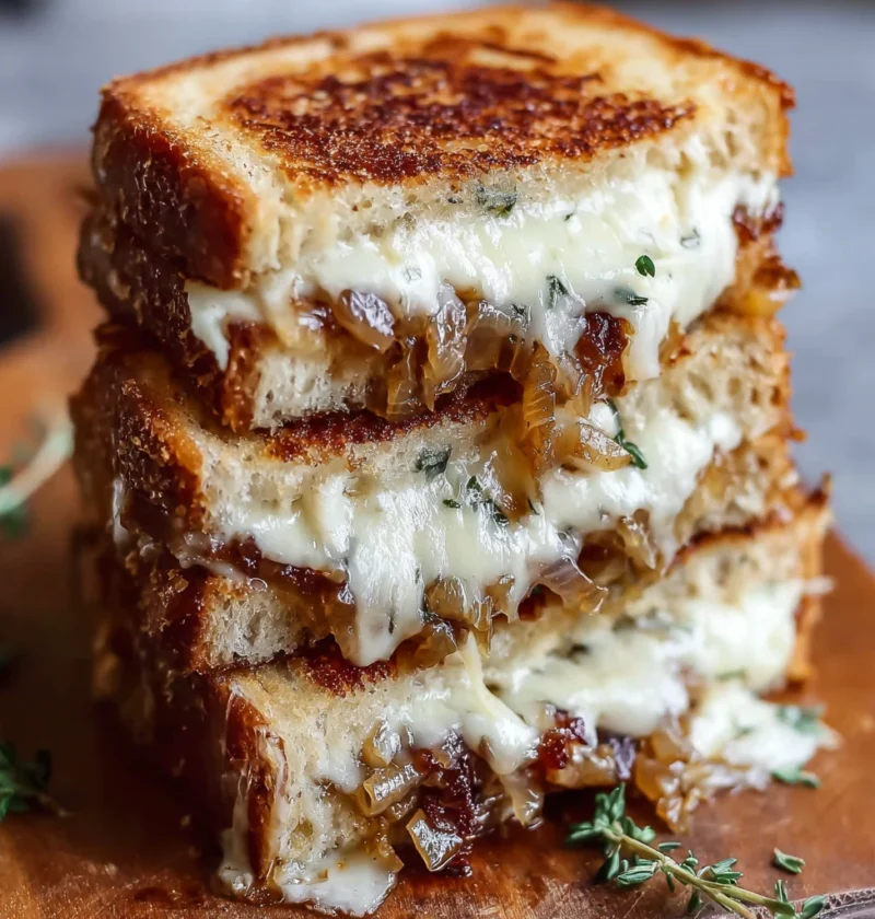 French Onion Grilled Cheese Recipe Turkey Bacon Grilled Cheese Ideas Cozy French Onion Sandwich Gourmet Turkey Bacon Chees...