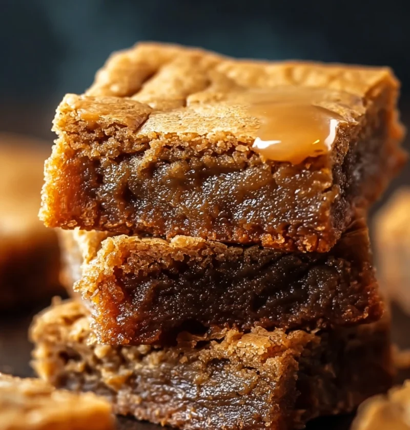 Gooey Maple Cinnamon Blondies Recipe Easy Chewy Maple Blondies Best Warm Dessert For Parties Gluten-free Maple Cinnamon Bl...