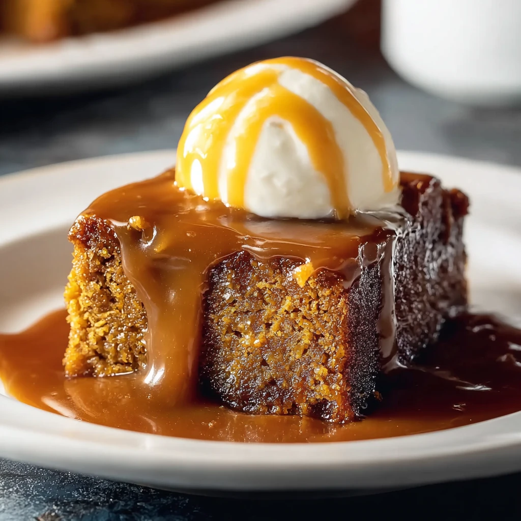 Moist Sticky Toffee Pudding Without Dates
