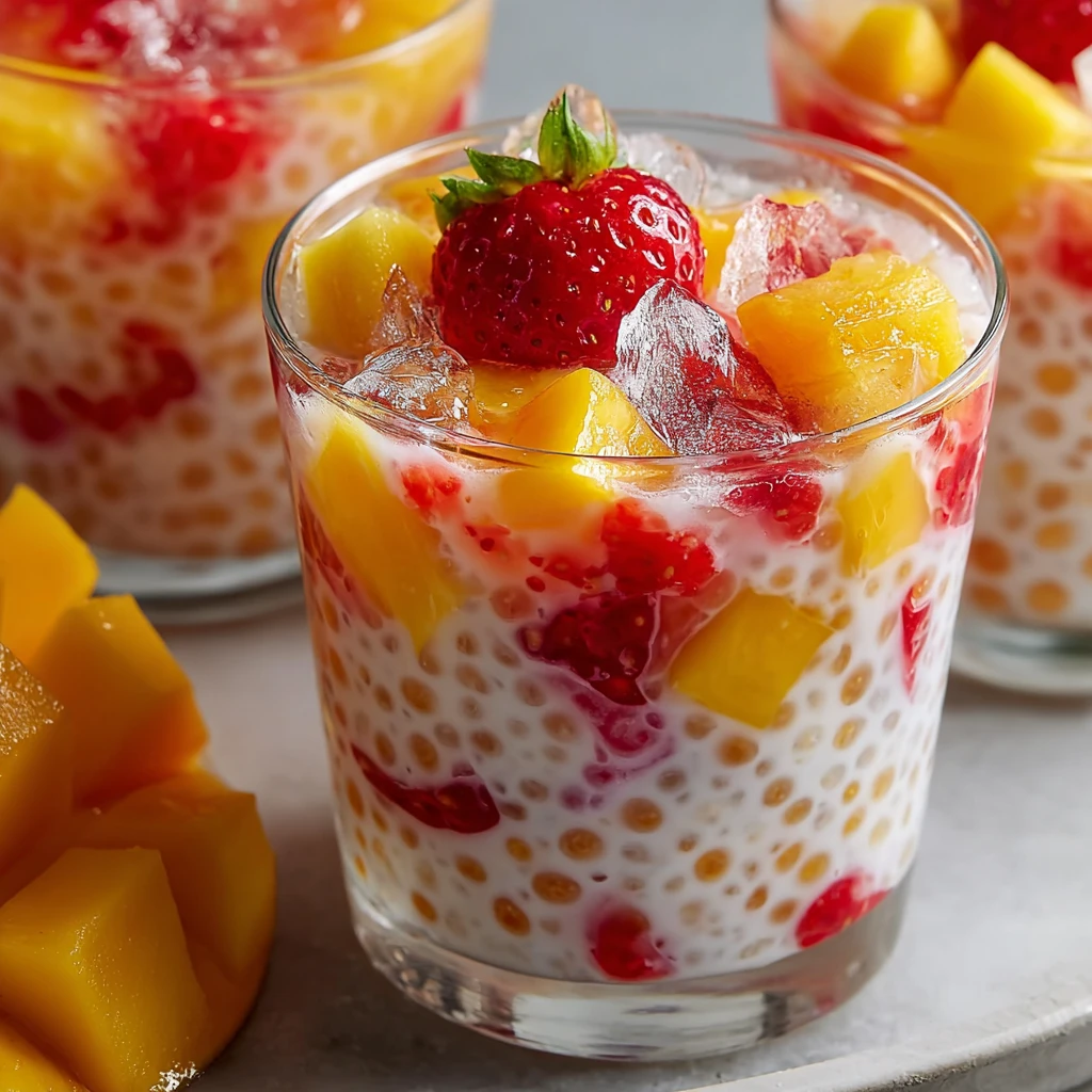 Strawberry Mango Sago – Creamy Tropical Dessert Recipe