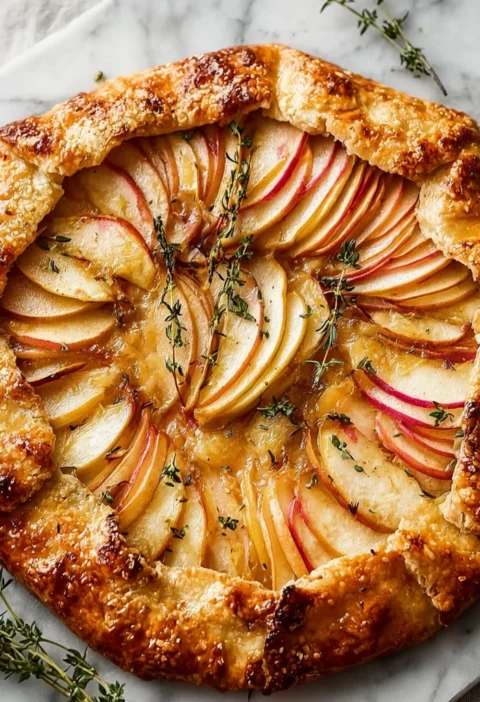 Apple Cheddar Galette Recipe Easy Apple Cheddar Galette Honey Thyme Galette Baking Tips Savory Apple Cheese Galette Guide ...