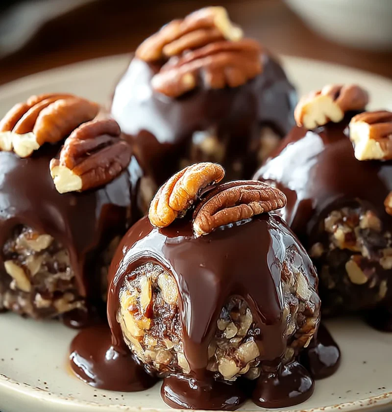 Easy No Bake Pecan Pie Balls Recipe No Bake Pecan Pie Truffles Simple No Bake Pecan Pie Bites Pecan Pie Energy Balls No Ba...