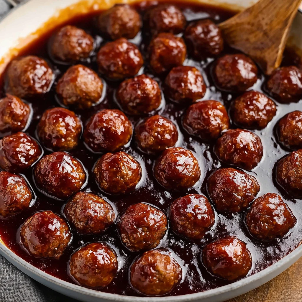 Grape Jelly Meatballs – 4 ingredients!