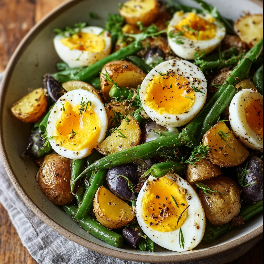 Potato and Green Bean Salad with Hard-Boiled Eggs: A Fresh and Satisfying Meal