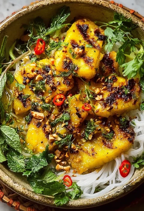 Vietnamese Turmeric Sole Bowls Vermicelli