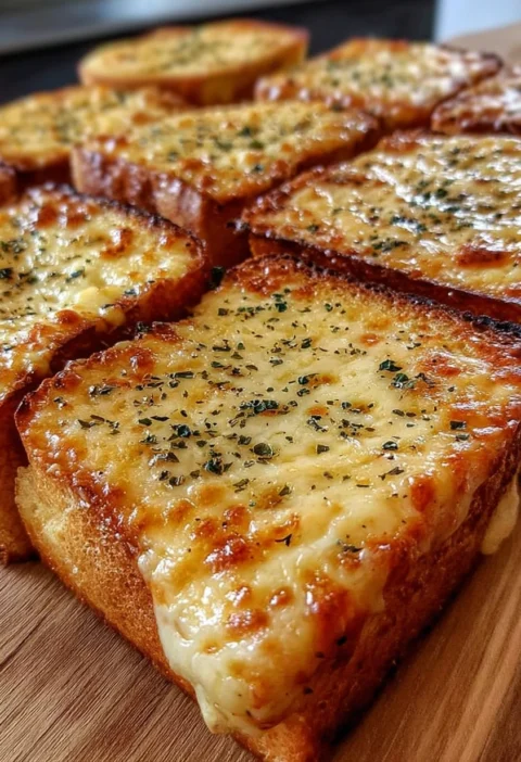 Cheesy Garlic Bread Toasts