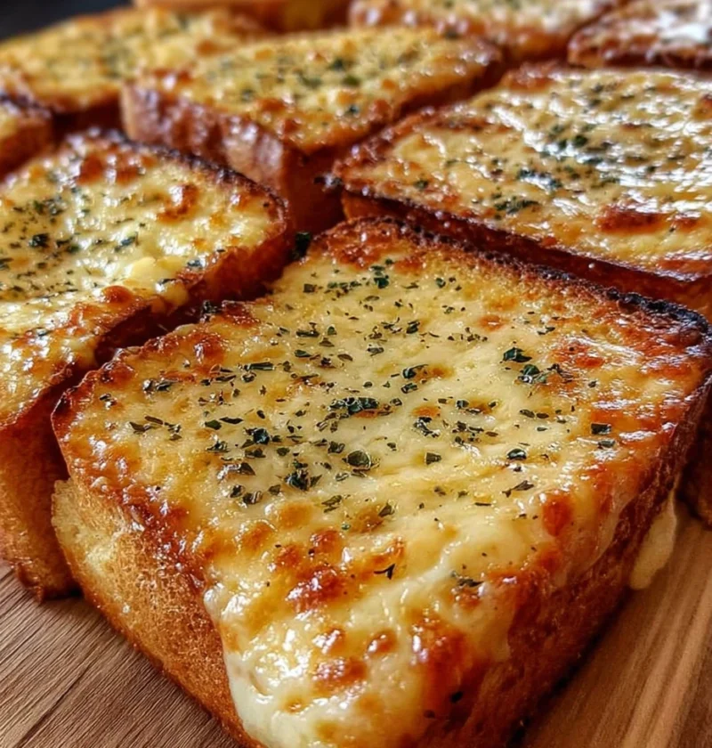 Cheesy Garlic Bread Toasts