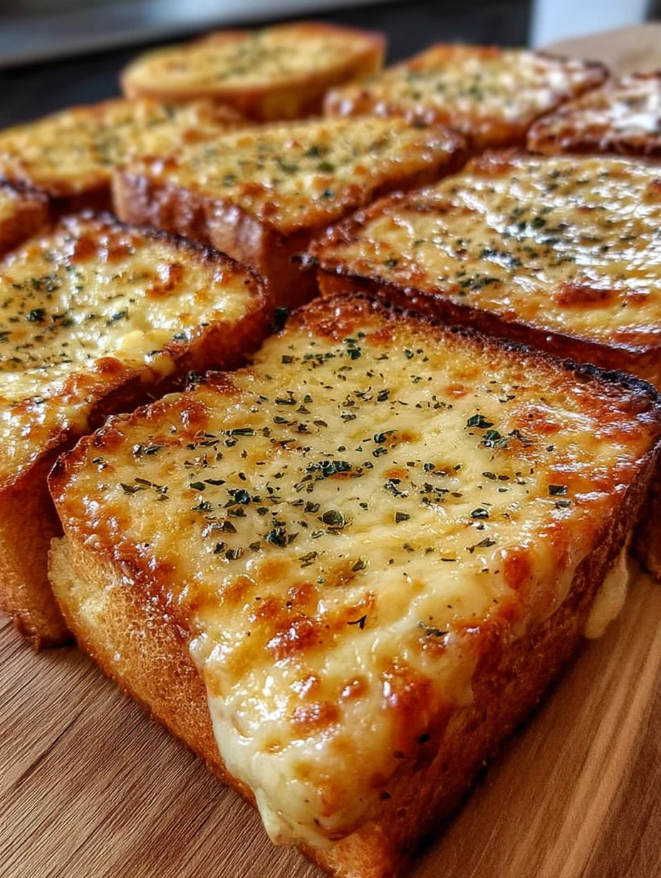 cheesy garlic bread toasts