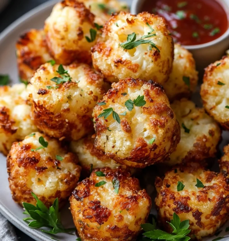 Baked Cauliflower Mini Muffin Tots Recipe