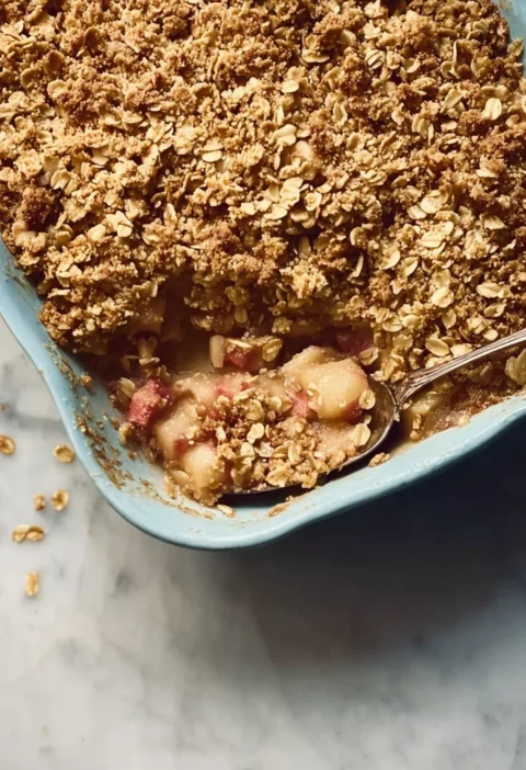Apple Rhubarb Crisp